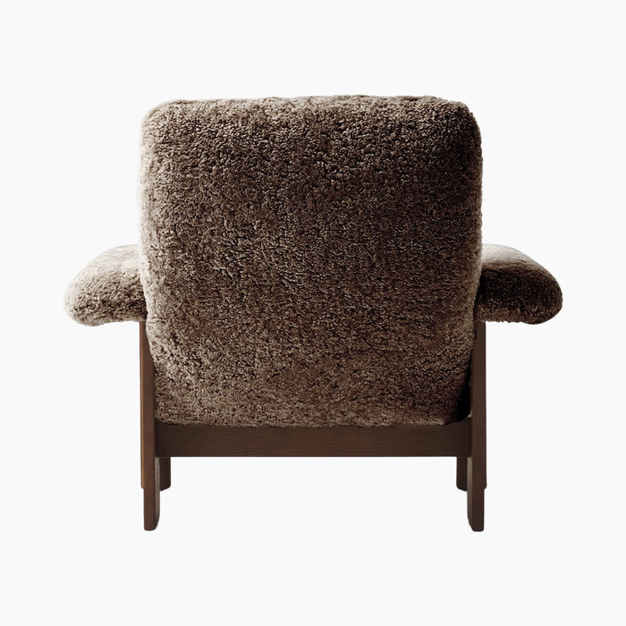 Brasilia Lounge Chair, High Back, Sheepskin - Sheepskin Sahara
