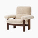 Brasilia Lounge Chair, High Back, Sheepskin - Sheepskin Nature