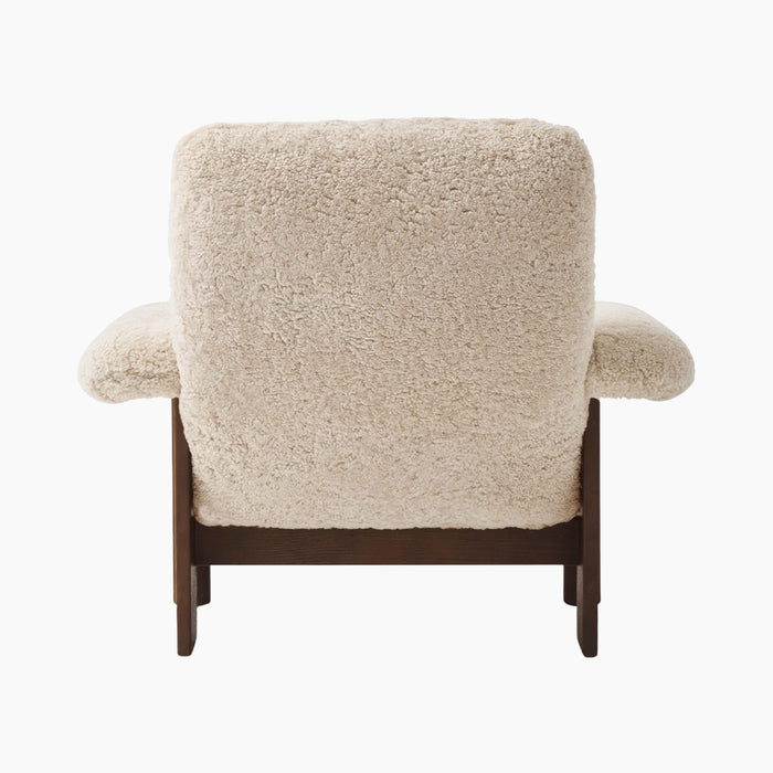Brasilia Lounge Chair, High Back, Sheepskin - Sheepskin Nature