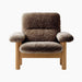 Brasilia Lounge Chair, High Back, Sheepskin - Sheepskin Sahara