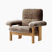 Brasilia Lounge Chair, High Back, Sheepskin - Sheepskin Sahara