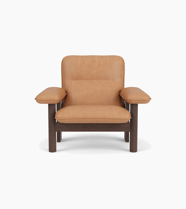 Brasilia Lounge Chair, High Back, Textile - Dunes Camel 21004