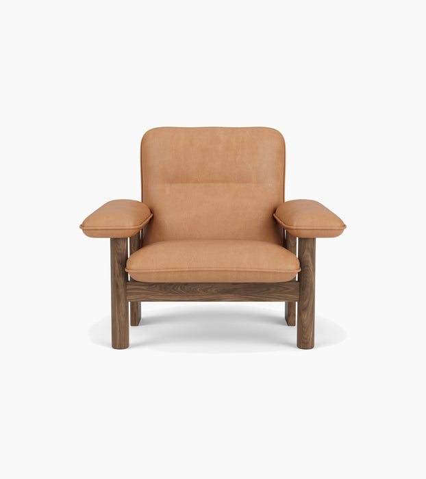 Brasilia Lounge Chair, High Back, Textile - Dunes Camel 21004
