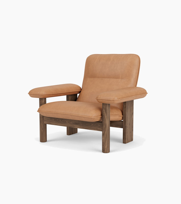Brasilia Lounge Chair, High Back, Textile - Dunes Camel 21004