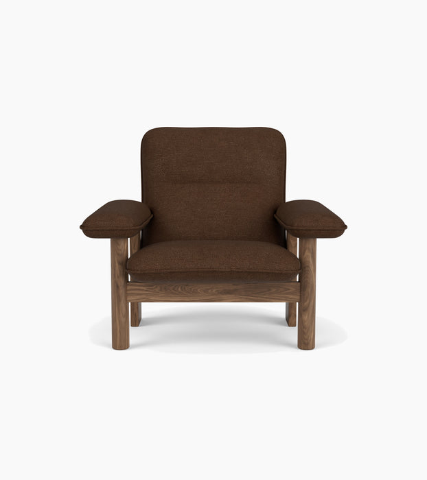 Brasilia Lounge Chair, High Back, Textile - Audo Bouclé 07