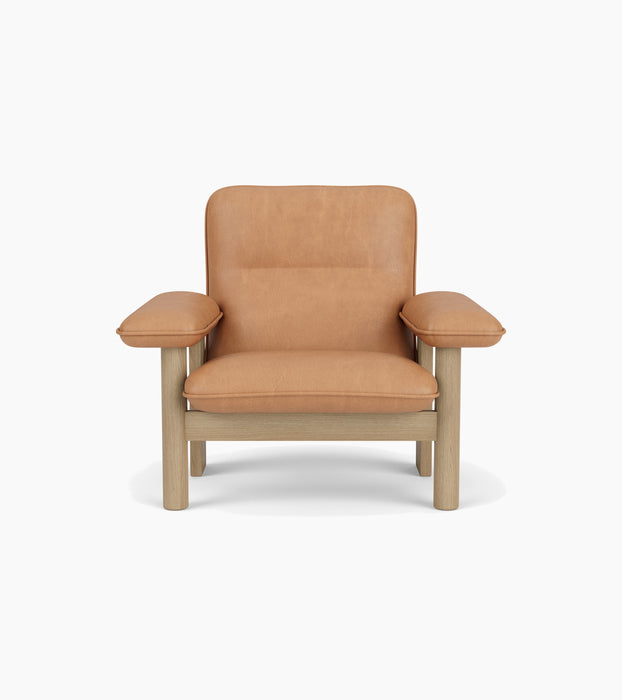 Brasilia Lounge Chair, High Back, Textile - Dunes Camel 21004