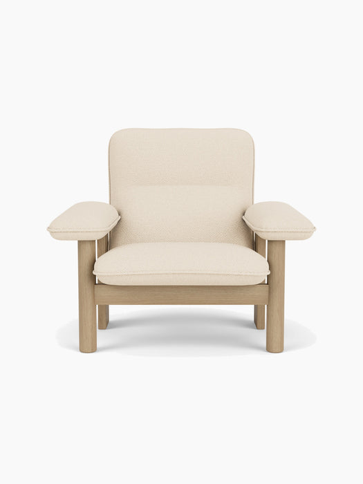 Brasilia Lounge Chair, High Back, Textile - Logan Jasmine