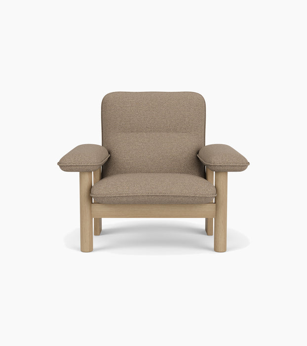 Brasilia Lounge Chair, High Back, Textile - Logan Flint