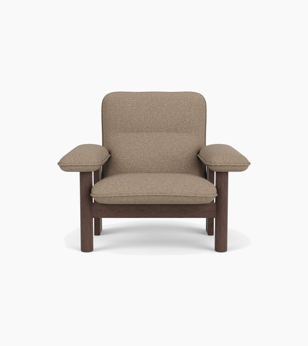 Brasilia Lounge Chair, High Back, Textile - Logan Flint