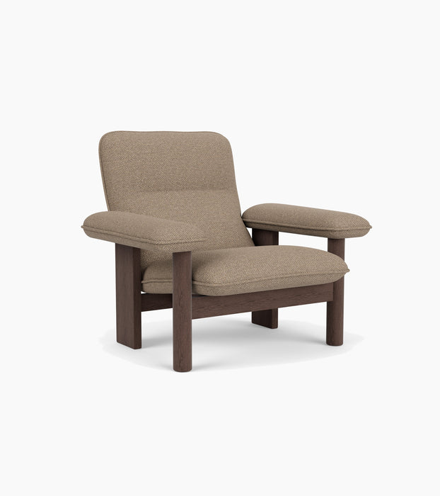 Brasilia Lounge Chair, High Back, Textile - Logan Flint