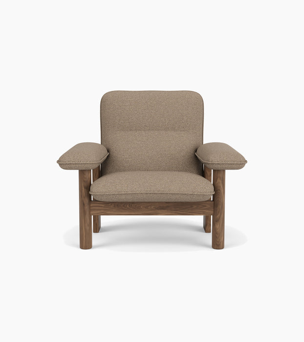 Brasilia Lounge Chair, High Back, Textile - Logan Flint
