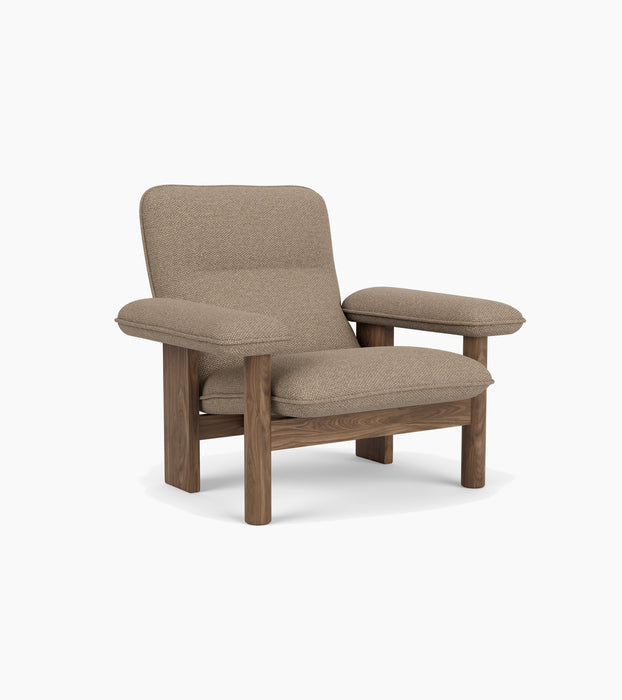 Brasilia Lounge Chair, High Back, Textile - Logan Flint