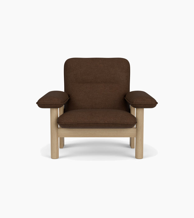 Brasilia Lounge Chair, High Back, Textile - Audo Bouclé 07