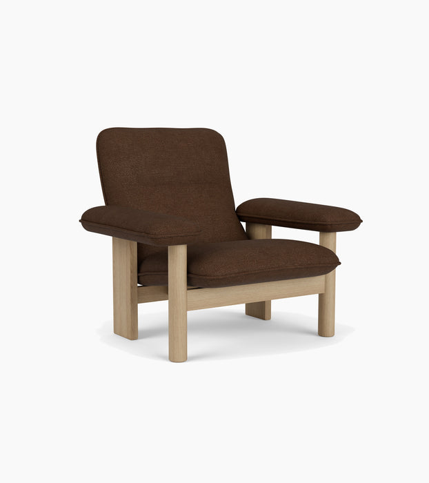 Brasilia Lounge Chair, High Back, Textile - Audo Bouclé 07