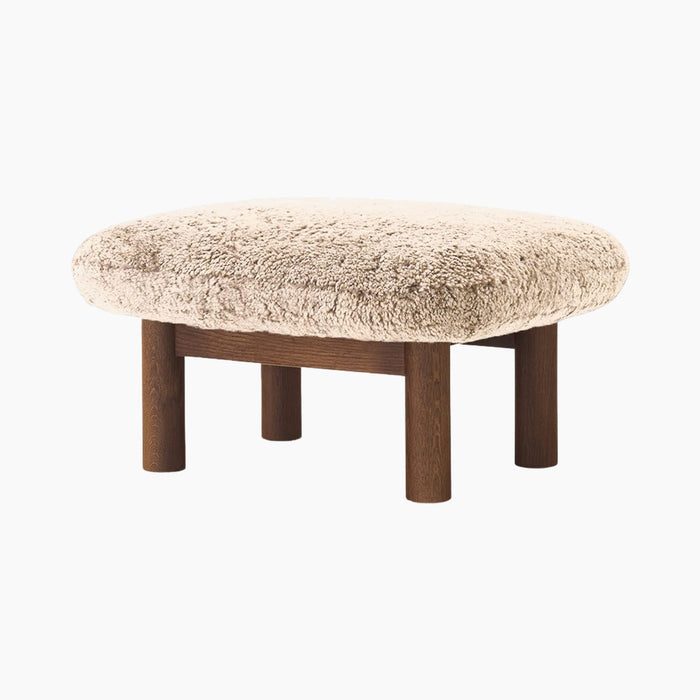 Brasilia Ottoman, Sheepskin - Sheepskin Nature