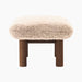 Brasilia Ottoman, Sheepskin - Sheepskin Nature