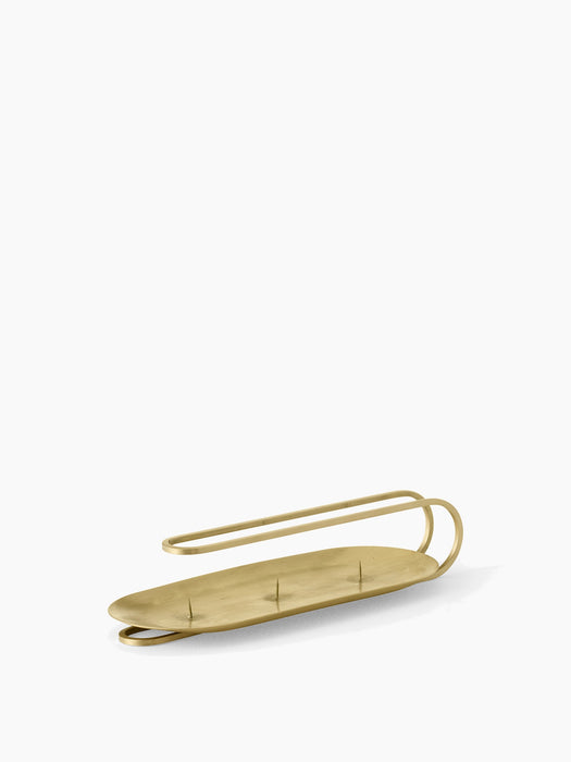 Clip Candle Holder, Table - Brass