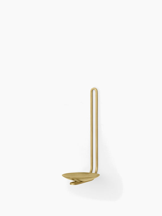 Clip Candle Holder, Wall - Brass