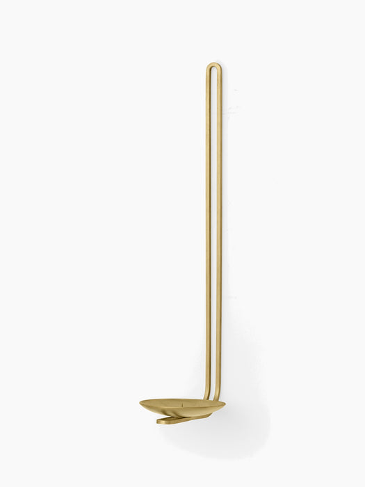 Clip Candle Holder, Wall - Brass