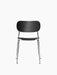 Co Dining Chair, Chrome base, Veneer - Black Oak