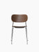 Co Dining Chair, Chrome base, Veneer - Dark Stained Oak