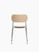 Co Dining Chair, Chrome base, Veneer - Natural Oak