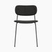 Co Dining Chair, fully upholstered, Black - Re-wool 0198