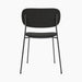 Co Dining Chair, fully upholstered, Black - Re-wool 0198