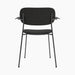 Co Dining Chair, fully upholstered with armrest, Black - Black Oak | Re-wool 0198