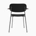 Co Dining Chair, fully upholstered with armrest, Black - Dark Stained Oak | Sierra 1001