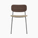 Co Dining Chair, upholstered seat, Black Frame - Audo Bouclé 02