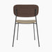 Co Dining Chair, upholstered seat, Black Frame - Audo Bouclé 02