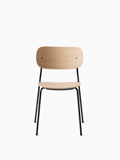Co Dining Chair, Black steel, Veneer - Natural Oak