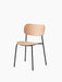 Co Dining Chair, Black steel, Veneer - Natural Oak