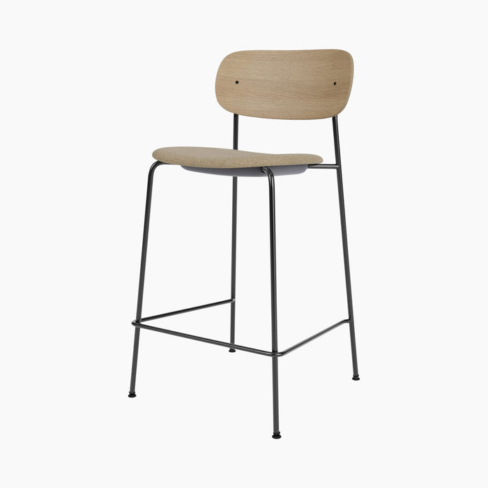 Co Counter Chair, Seat Upholstered - Audo Bouclé 02