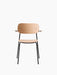 Co Dining Chair, with armrest, Black, Veneer - Natural Oak