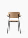 Co Dining Chair, with armrest, Black, Veneer - Natural Oak