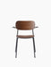 Co Dining Chair, with armrest, Black, Veneer - Dark Stained Oak