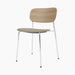 Co Dining Chair, upholstered seat, Chrome - Audo Bouclé 02