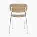 Co Dining Chair, upholstered seat, Chrome - Audo Bouclé 02