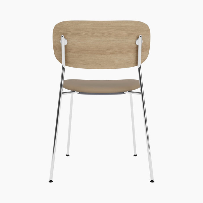 Co Dining Chair, upholstered seat, Chrome - Sierra 1611