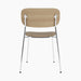Co Dining Chair, upholstered seat, Chrome - Sierra 1611