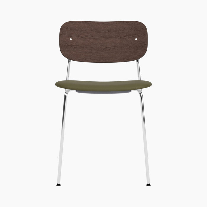 Co Dining Chair, upholstered seat, Chrome - Sierra 0441