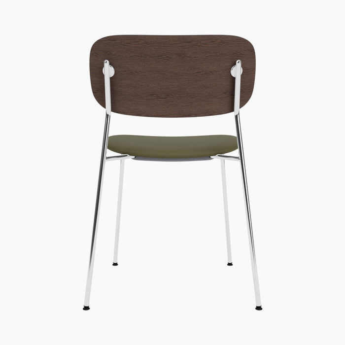 Co Dining Chair, upholstered seat, Chrome - Sierra 0441
