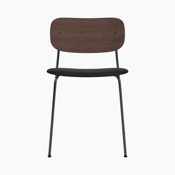 Co Dining Chair, upholstered seat, Chrome - Sierra 1001
