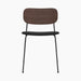Co Dining Chair, upholstered seat, Chrome - Sierra 1001