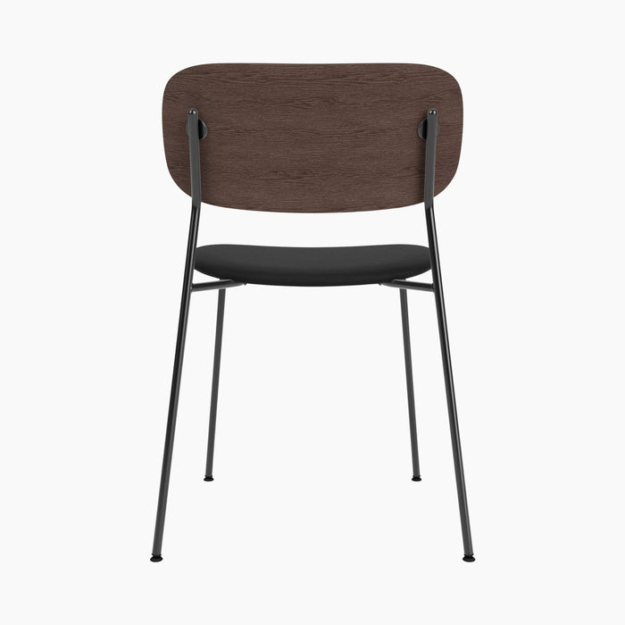 Co Dining Chair, upholstered seat, Chrome - Sierra 1001