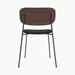 Co Dining Chair, upholstered seat, Chrome - Sierra 1001