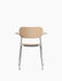 Co Dining Chair, with armrest, Chrome - Natural Oak