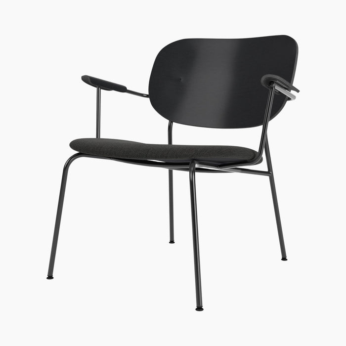 Co Lounge Chair, Seat upholstered - Black Oak | Re-wool 0198